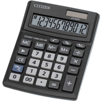 Калькулятор настольный CITIZEN Correct настольн.SD-212, 12 разр, черн.